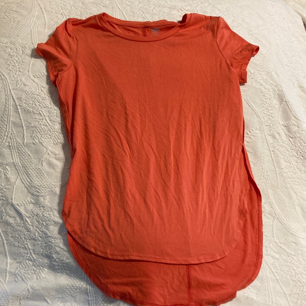 Old navy high cut tunic top girl 10/12 peach